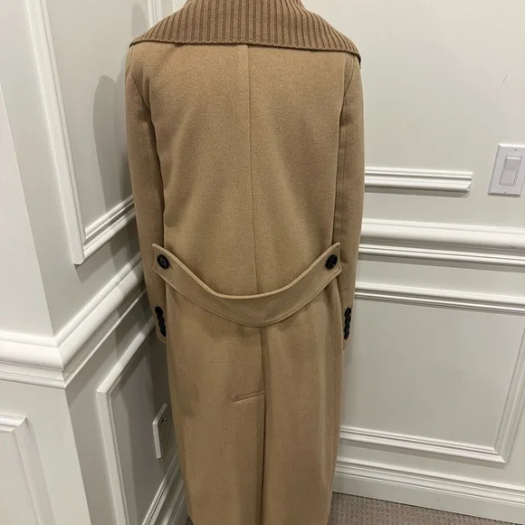 Burberry cashmere detachable shawl collar coat. Size 6 - Picture 4 of 17